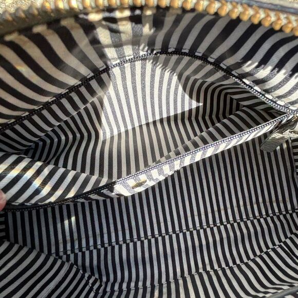 Kate Spade Jackson Street Leather Satchel Crossbody Bag Gray Adjustable Strap - Picture 12 of 16